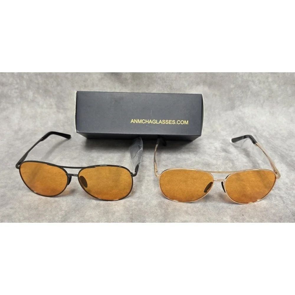 Anmcha Glasses Gaming/Driving Blue Light Protection 2 pairs in each case